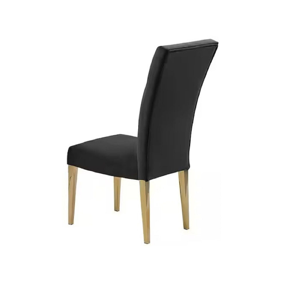 Modern Upholstered Dining Chair Set with Tufted Back - Multiple Colors
