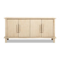 Natural Reclaimed Wood 4 Door Sideboard with Streamlined Storage - Natural