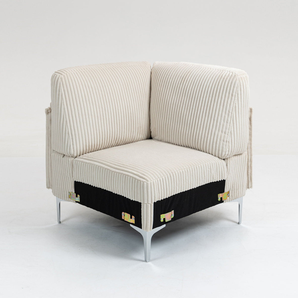 Modular Sectional Sofa Corner Seat with Versatile Configuration - Gray or Beige