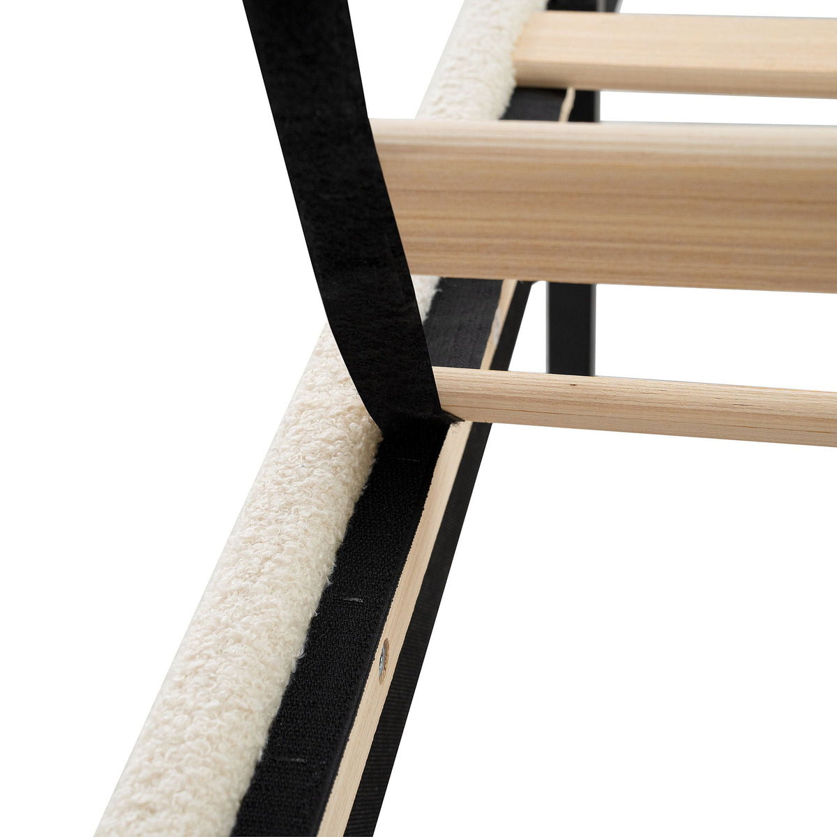Platform Bed Frame with Tall Headboard and High Footboard - White or Gray