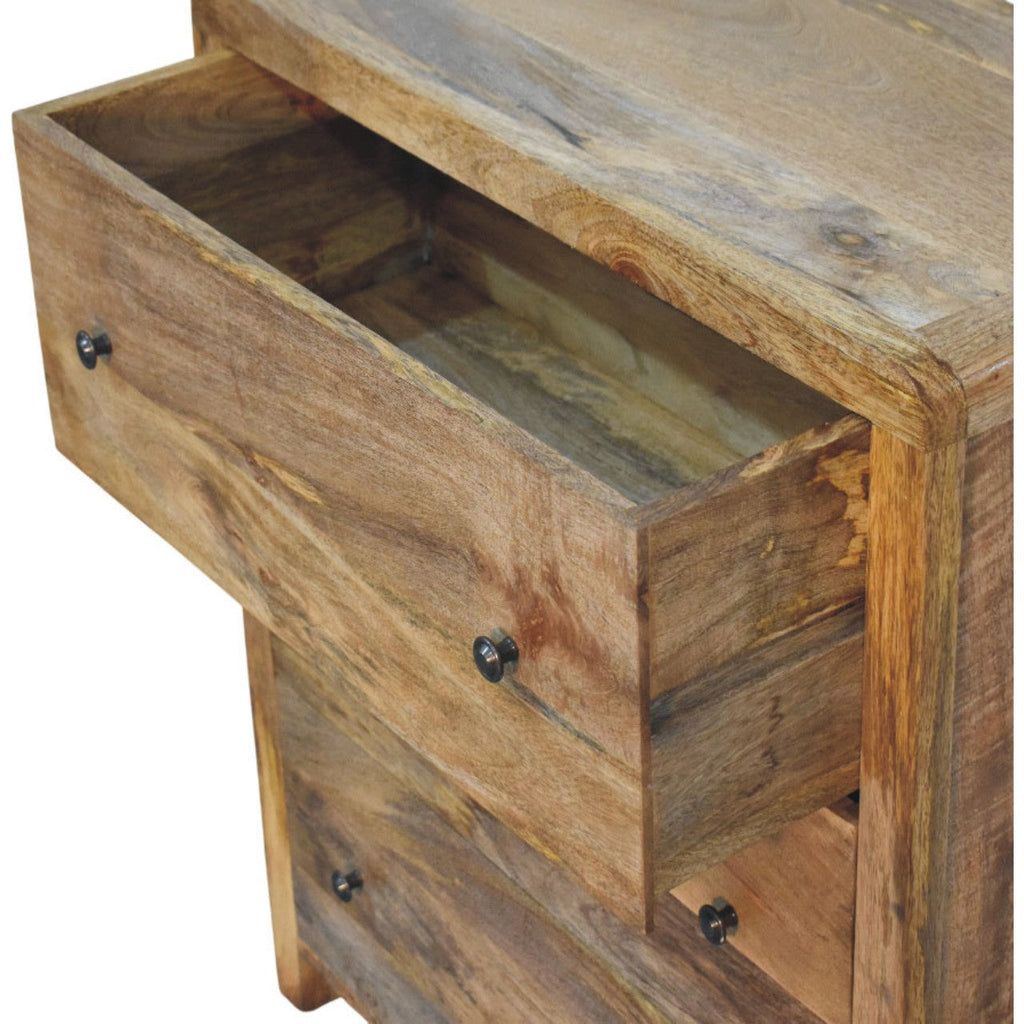 Solid Wood Three Drawer Chest with Smooth Finish - Oakish
