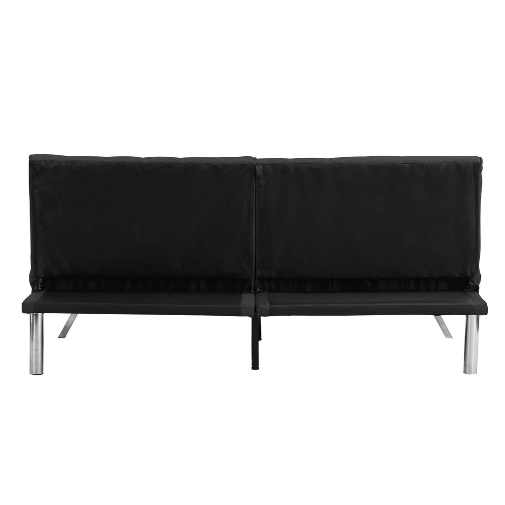 Modern Sofa Bed with Wood Frame and Stainless Legs - Multiple Colors