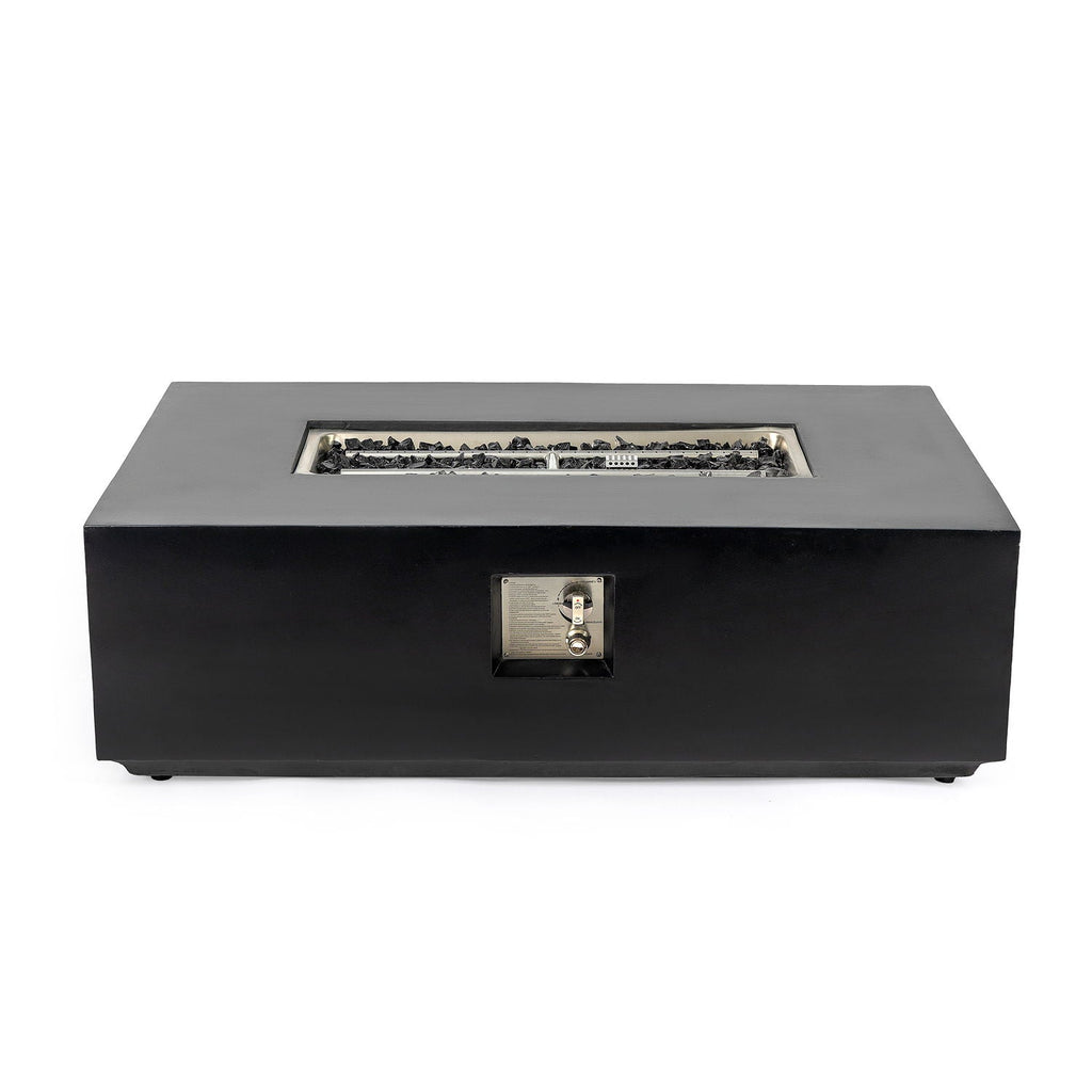 Charcoal Fire Pit Table with 50,000 BTU Output - Fiber Concrete