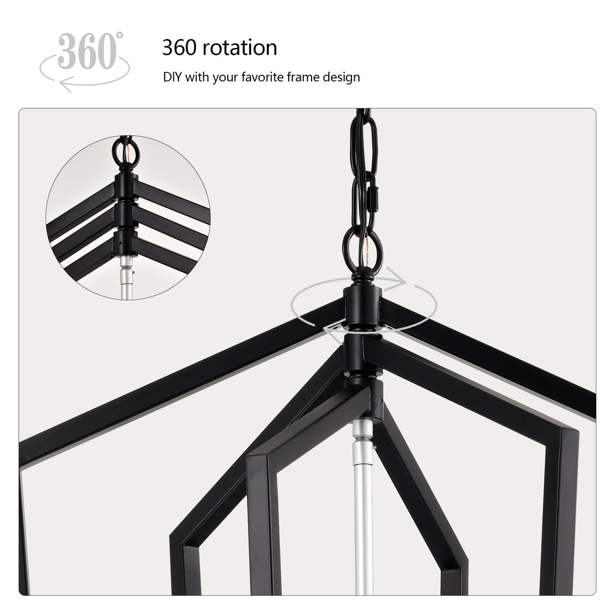 12-Light Farmhouse Kitchen Chandelier with Matte Finish - Metal