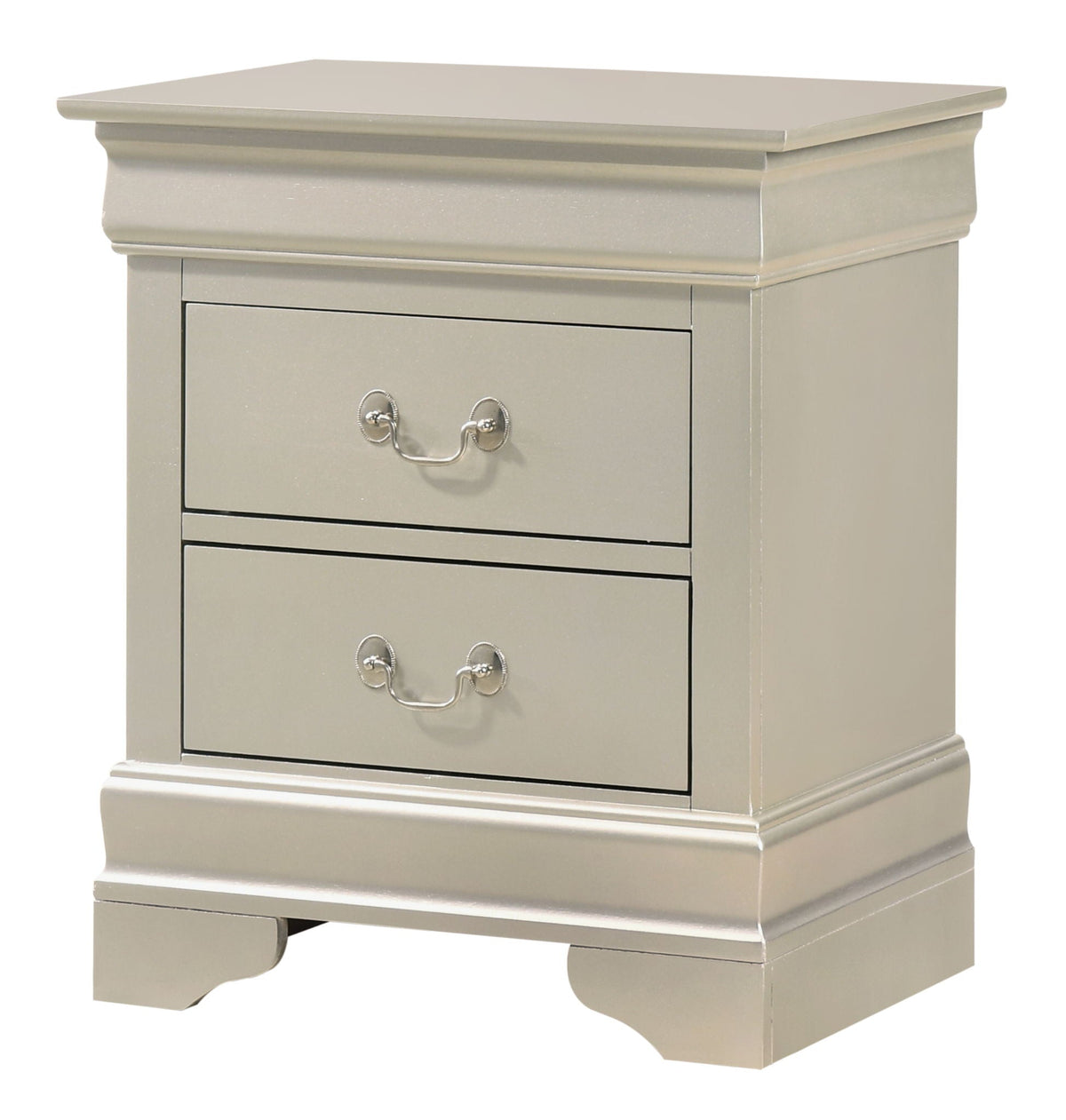 Traditional Style Design Nightstand with Classic Accent - Multiple Colors