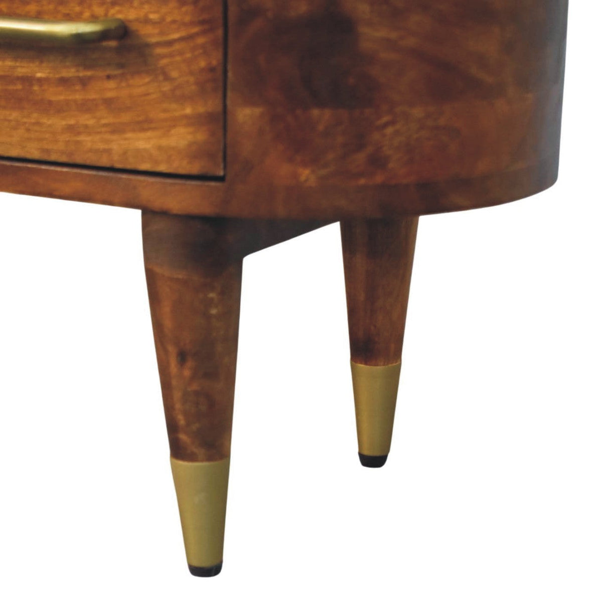 Solid Wood Valenza Media Unit with Storage Drawers - Chestnut