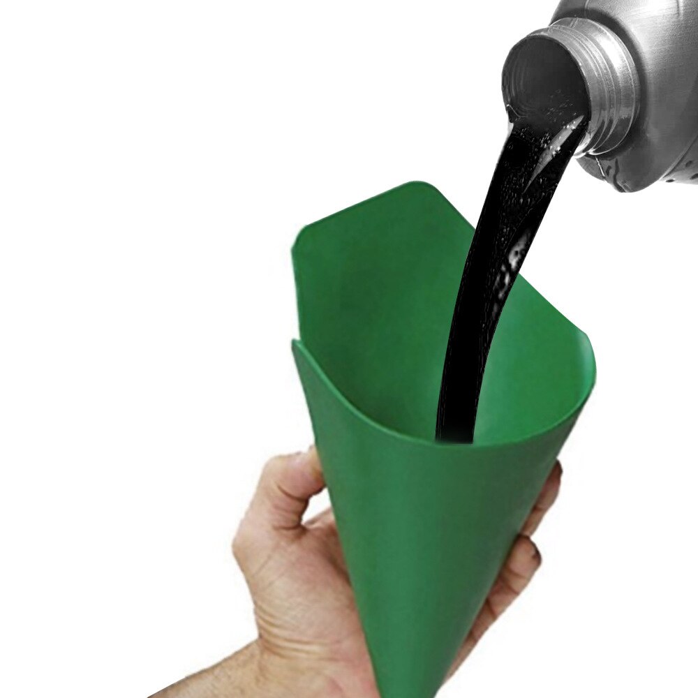 Oil Deflector Funnel Flexible Drainage And Oil Guiding Tool Foldable Storage Any Shape Funnel Deflector Sewage Device