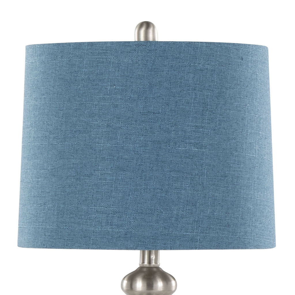 Ashland Contemporary Table Lamp Set with Double-Layer Shade - Multiple Colors