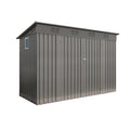 Outdoor Storage Shed, Tool House With Sloping Roof - Gray