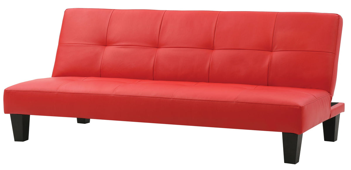 Alan Sofa Bed with Contemporary Design - Black, Dark Brown, Red, Light Brown