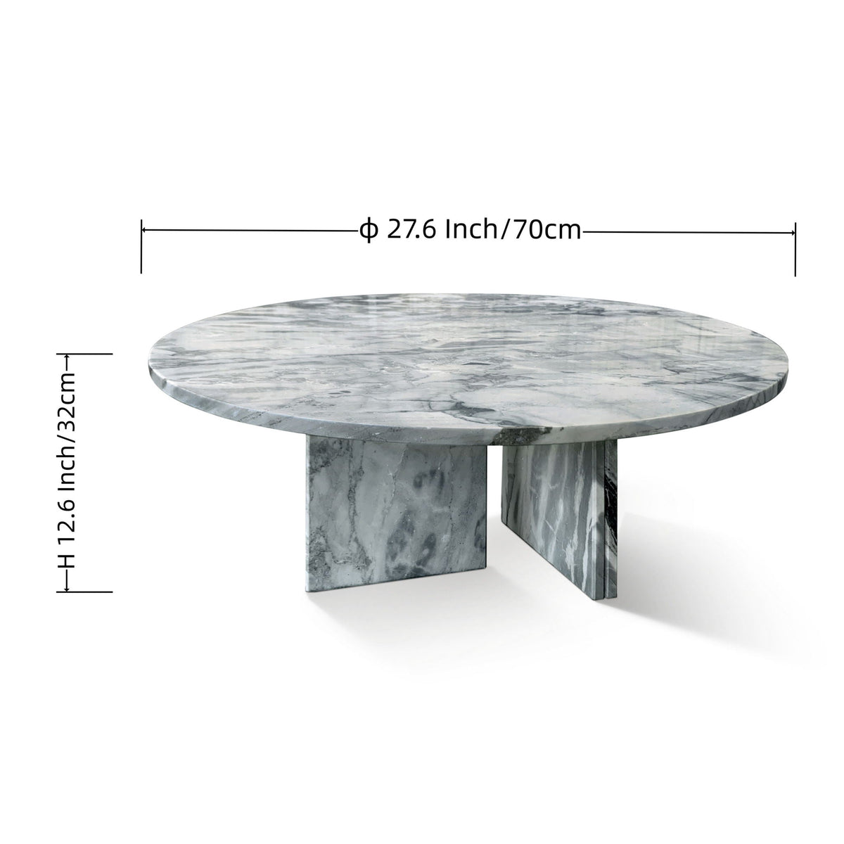 Luxury Coffee Table with Unique Veining - Natural Stone Design