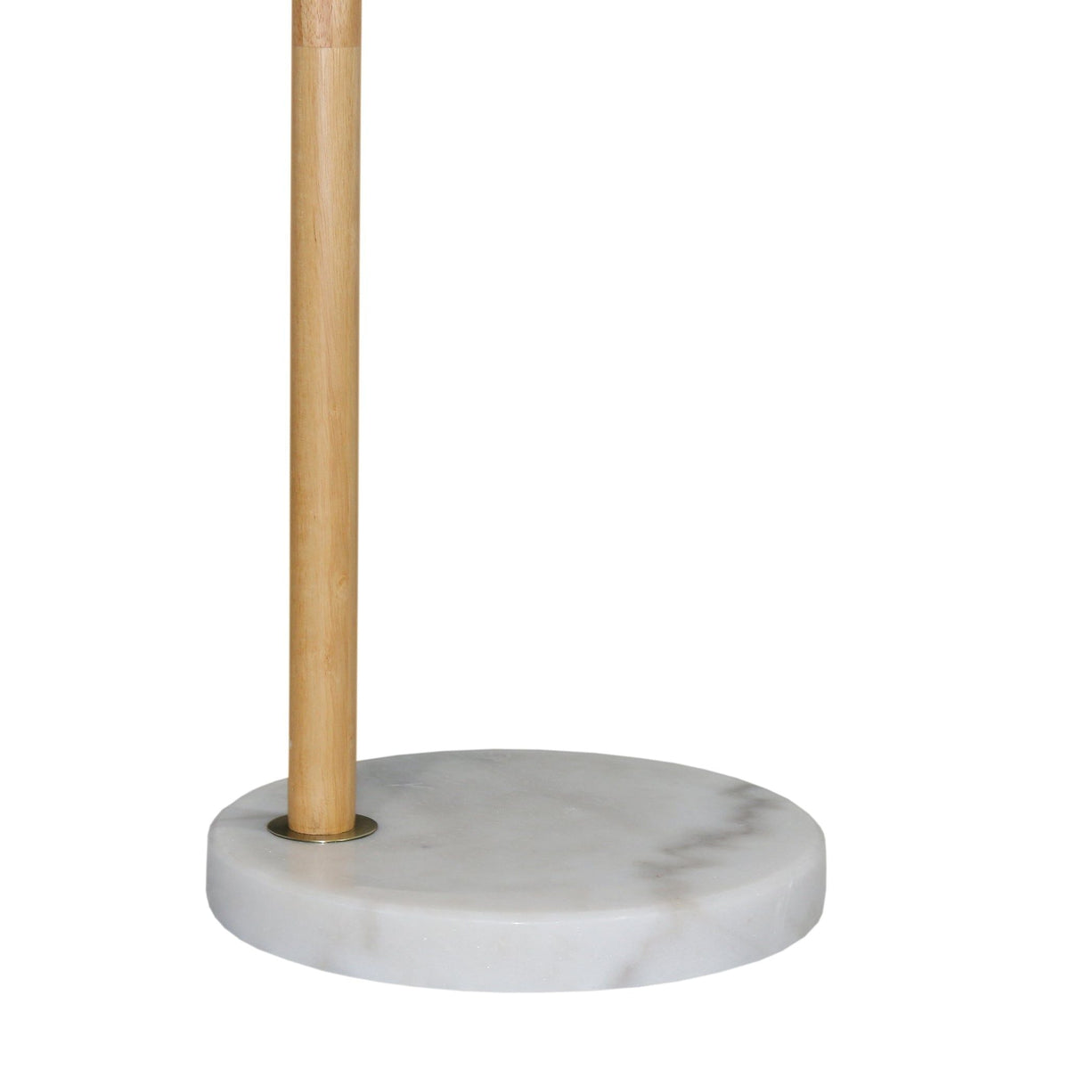 Tall Corner Floor Lamp with Foot Switch - White