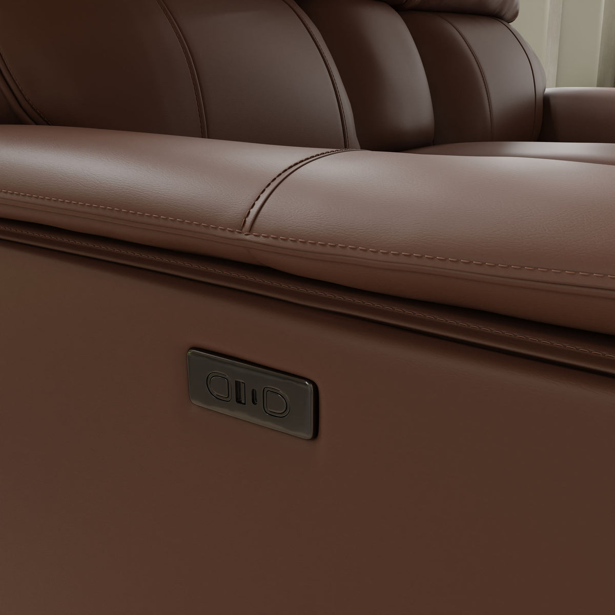 Dual Power Reclining Loveseat with Center Console - Multiple Colors