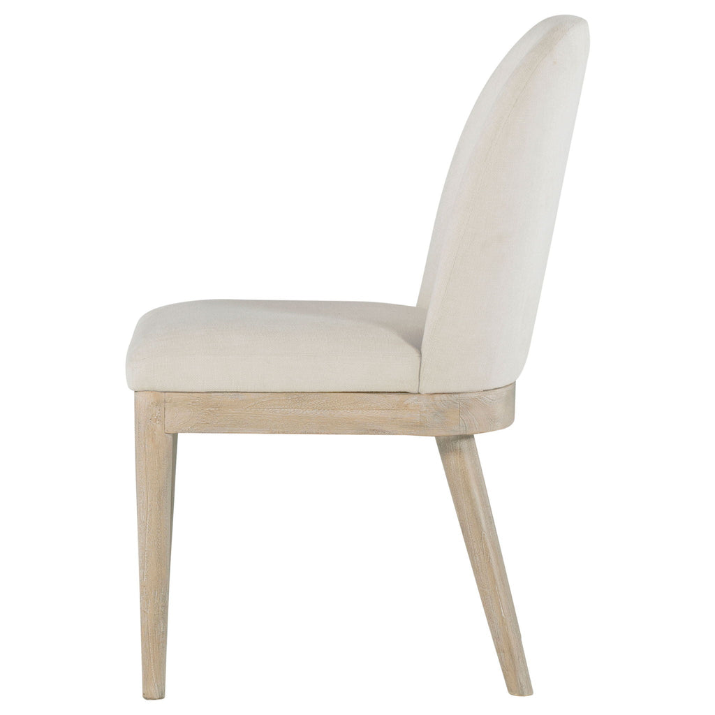 Solano Upholstered Dining Side Chair Beige (Set of 2)