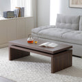 Wood Coffee Table with MDF Construction - Mid Century Modern Farmhouse
