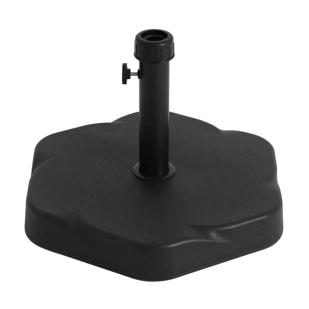 Hex Shape Outdoor 65-Pound Umbrella Base with Resin and Concrete - Outdoor