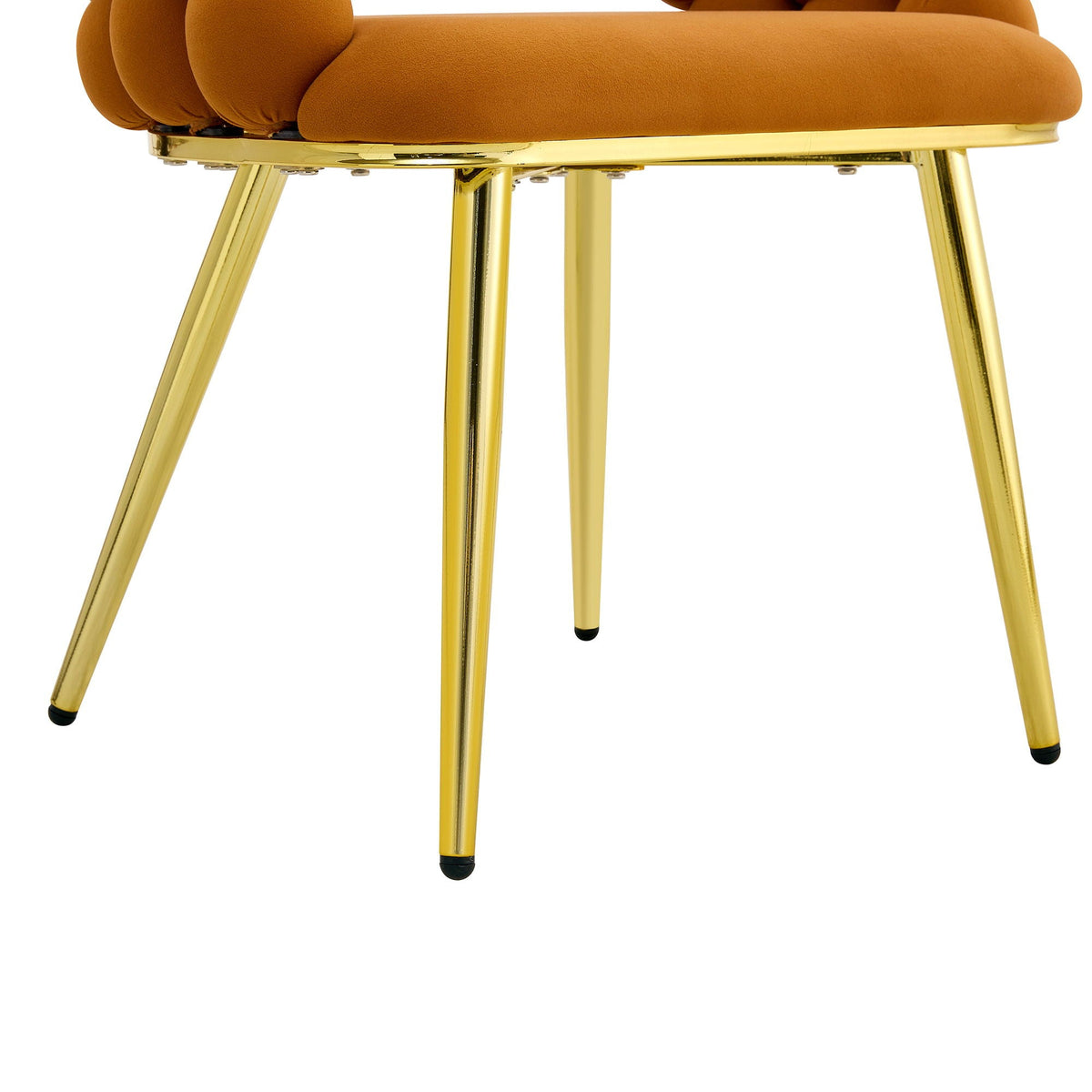 Ball Chain Bubble Dining Chair Set with Sculptural Backrest - Dark Gray, Beige, Orange
