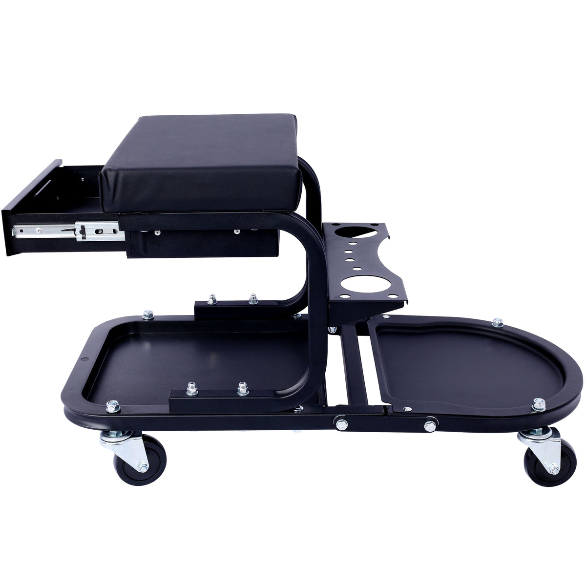 Ultimate Rolling Detailing & Utility Cart with Multiple Storage - Steel