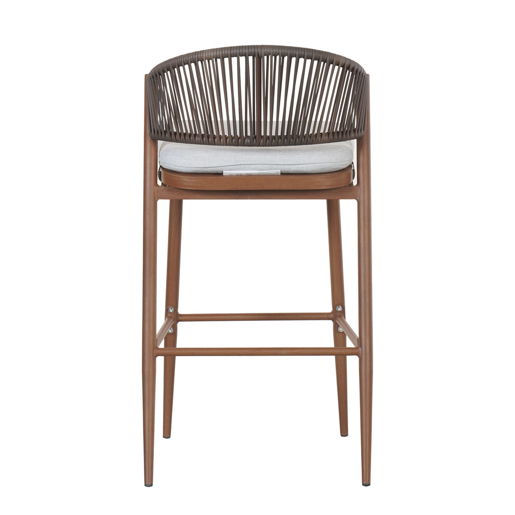 Outdoor Bar Height Metal Frame Counter Stools