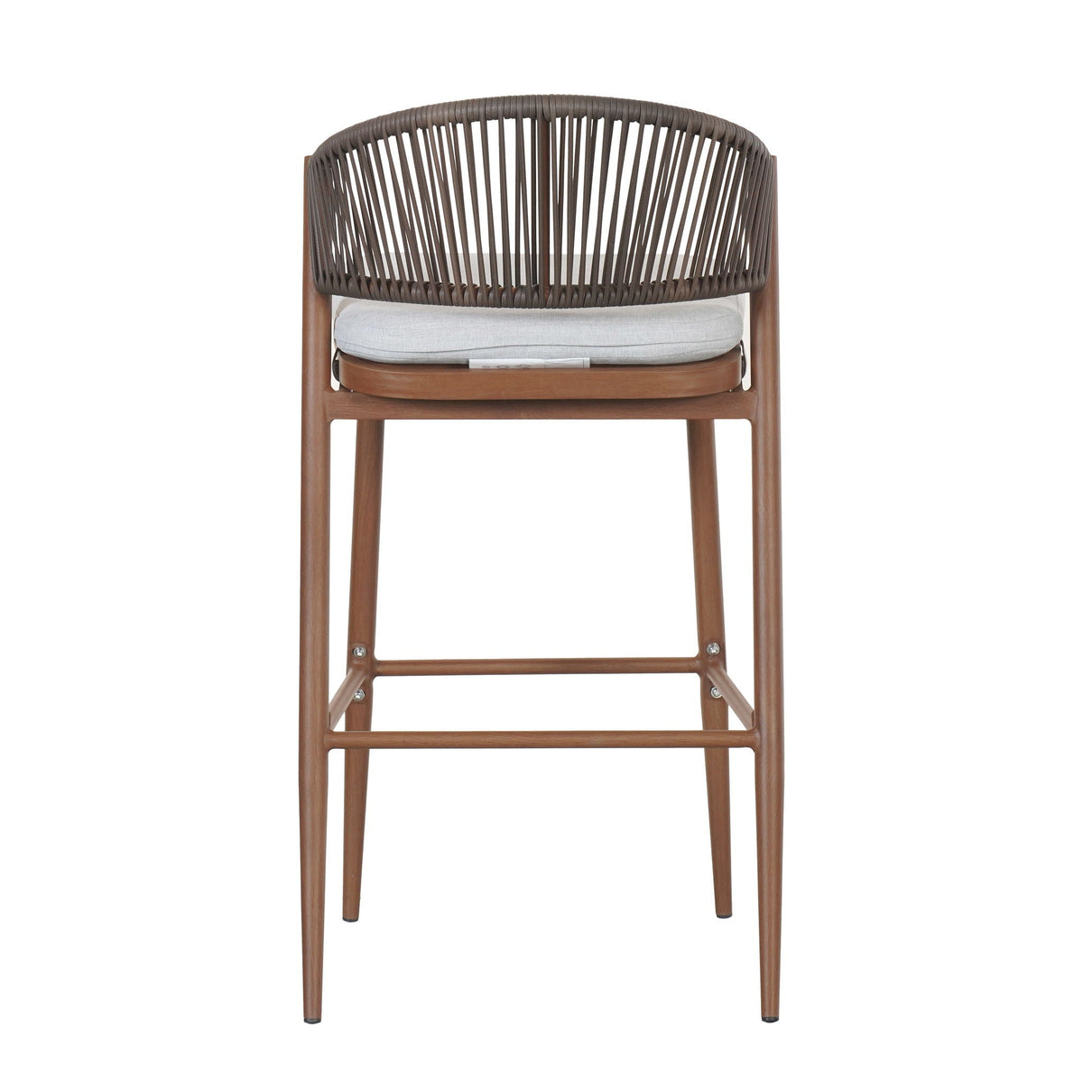 Outdoor Bar Height Metal Frame Counter Stools