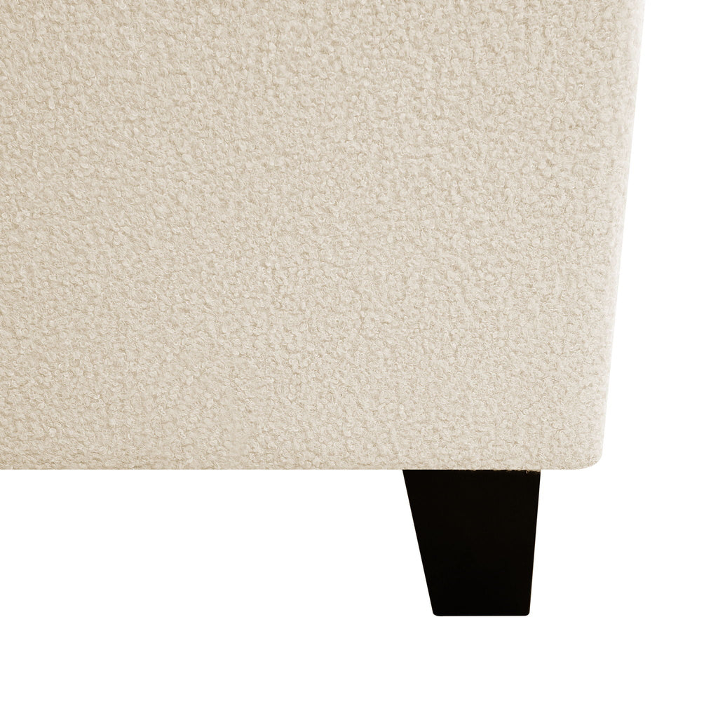Platform Bed Frame with Tall Headboard and High Footboard - White or Gray