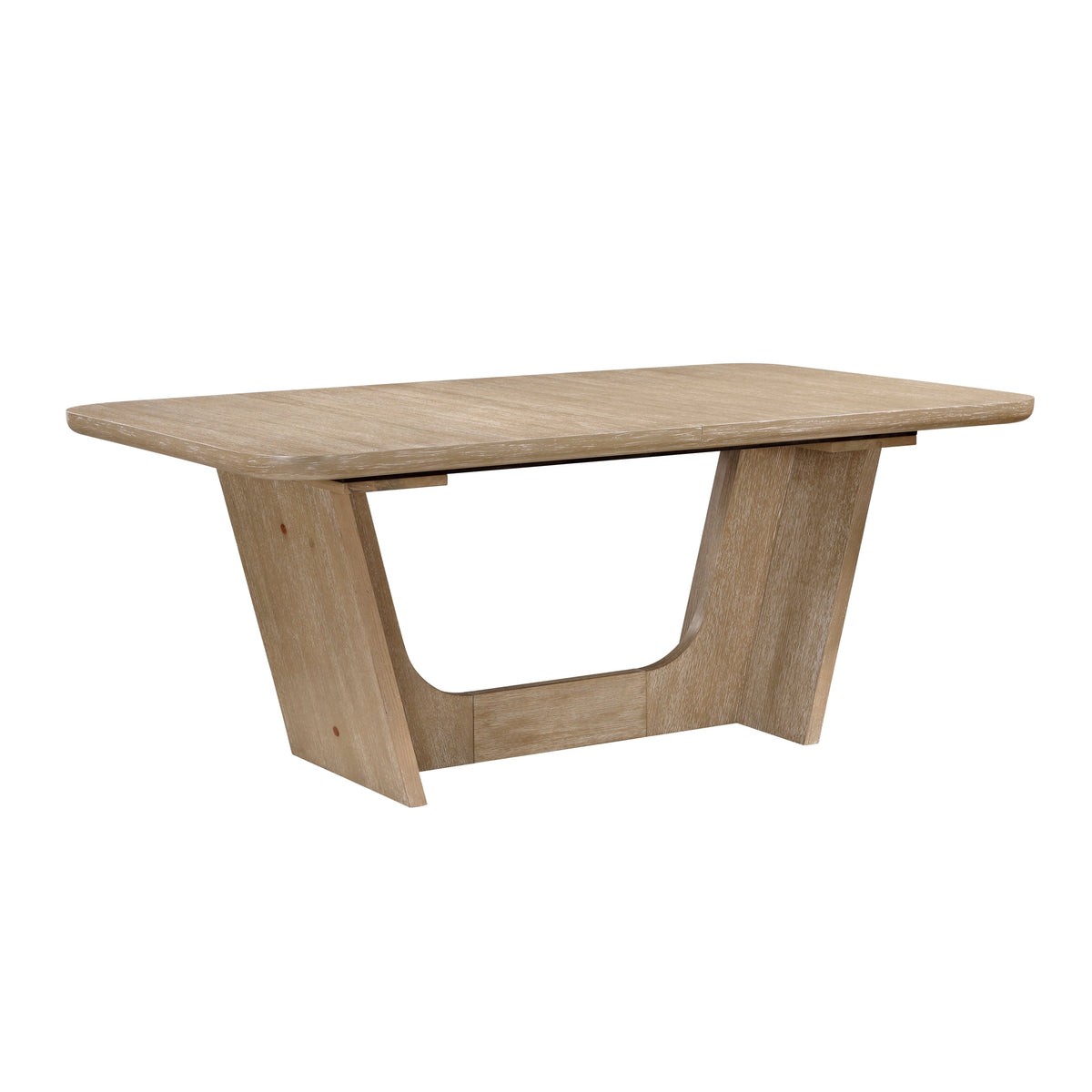 Natural Wood Dining and Kitchen Set with Extendable Table - 7 Piece