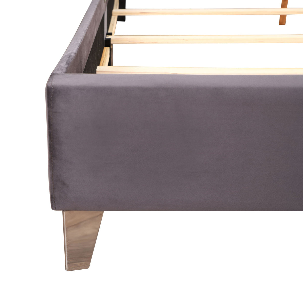 Upholstered Nailhead Trim Chic Bed with Tufted Headboard - Multiple Colors