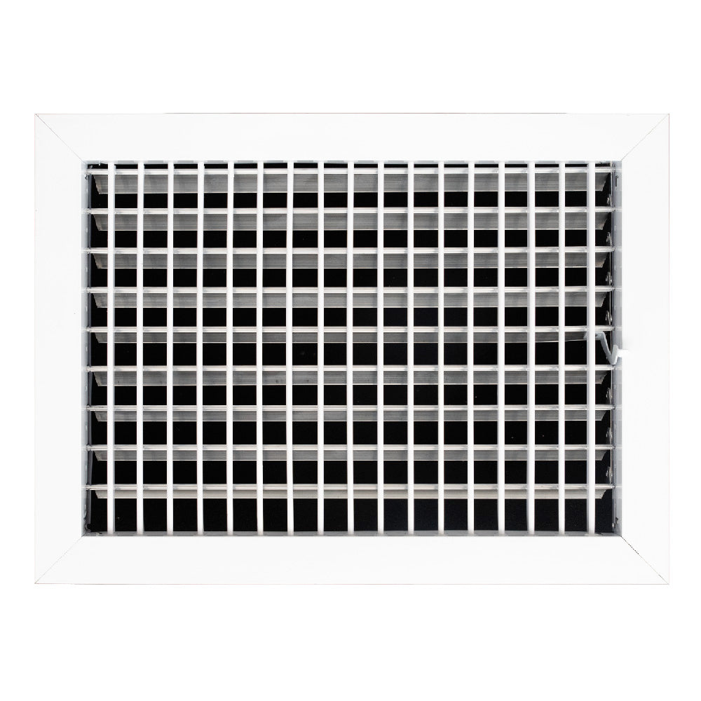 Adjustable Aluminum AC Register Vent Cover with Efficient Air Delivery - Silver