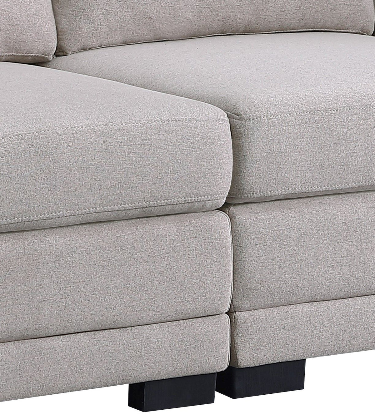 Light Gray Loveseat with Removable Cushions - Kristin