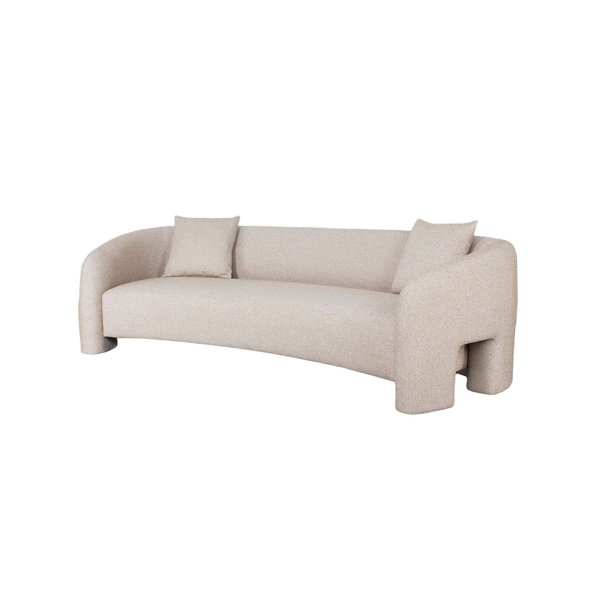 Sylvia Loveseat with Breathable PU Leather - Beige or Gold