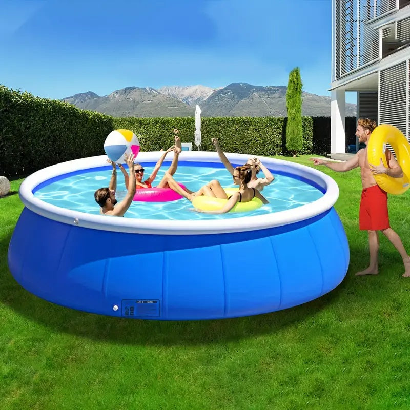 Butterfly Design Inflatable Swimming Pool with Durable PVC – Multi-Color