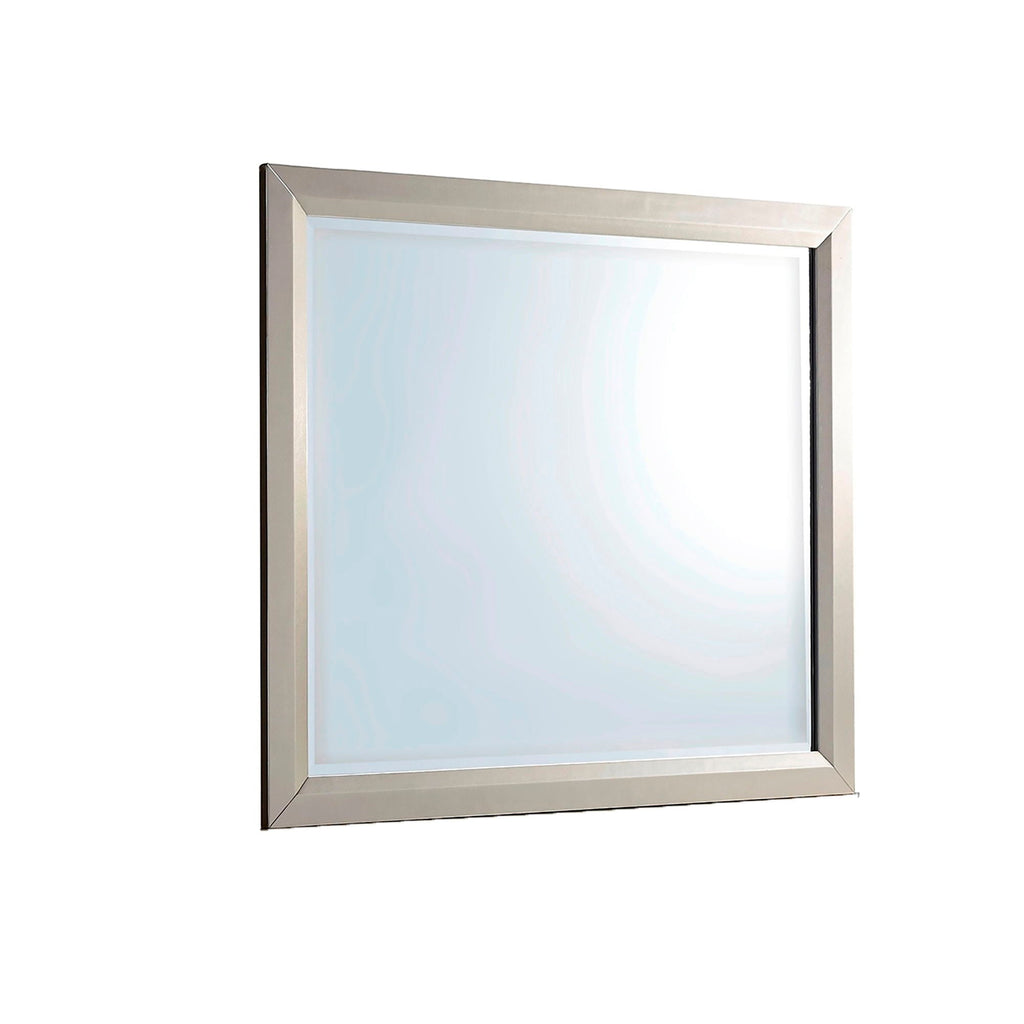 Gemstone Silver Mirror with Tempered Glass - Silver