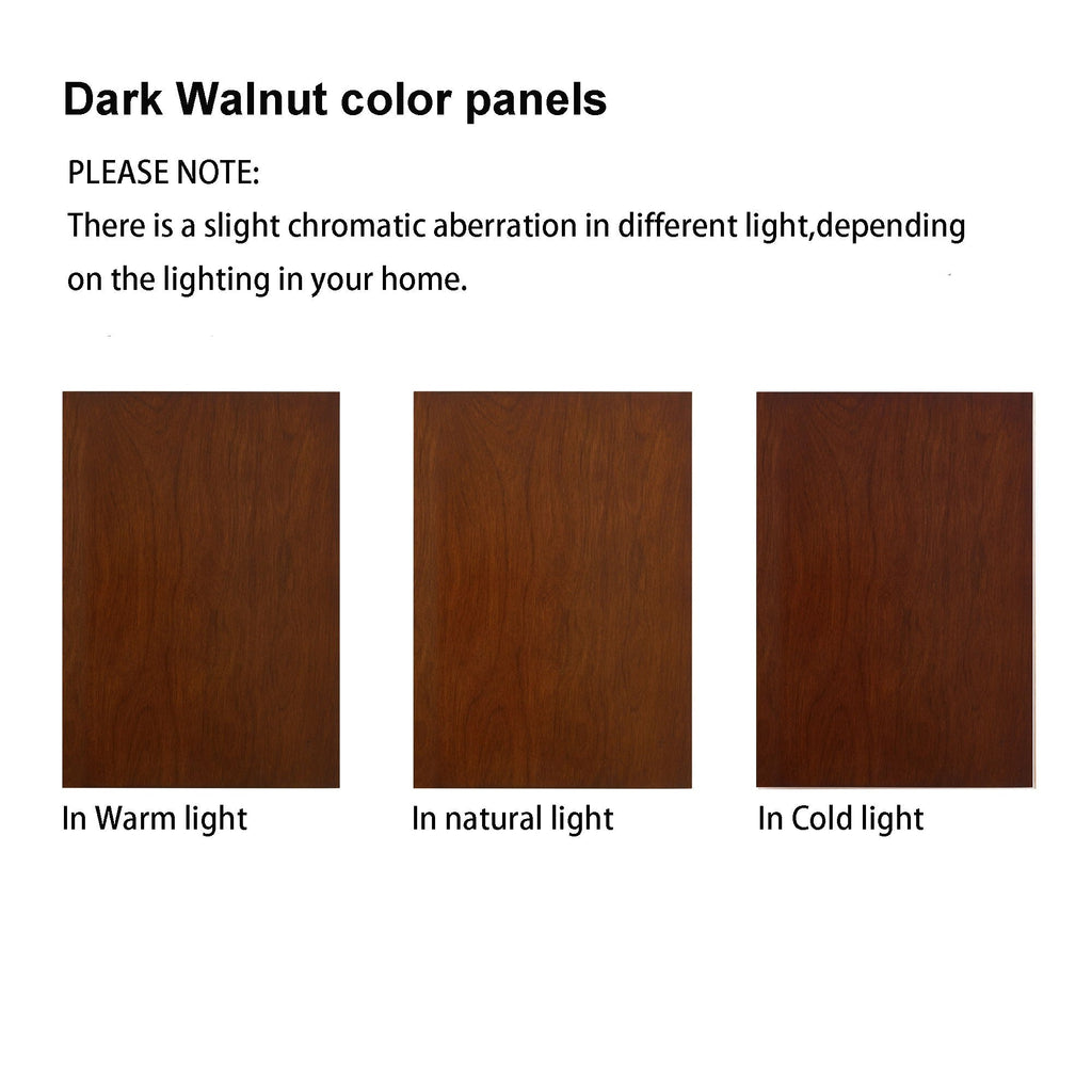 Lighted Curio Display Cabinet with Adjustable Shelves - Light Brown, Dark Brown, Dark Red