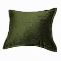 Velvet Throw Pillow with Supportive Fill - Deep Forest Green