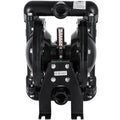 Air-Operated Double Diaphragm Pump with 1 Inch Inlet/Outlet - Black Aluminum