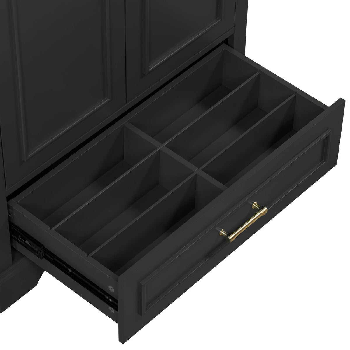Bathroom Vanity with Sink and Soft Close Doors - White, Black, Green, or Gray