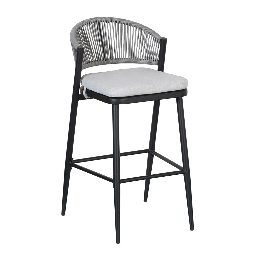 Outdoor Bar Height Metal Frame Counter Stools