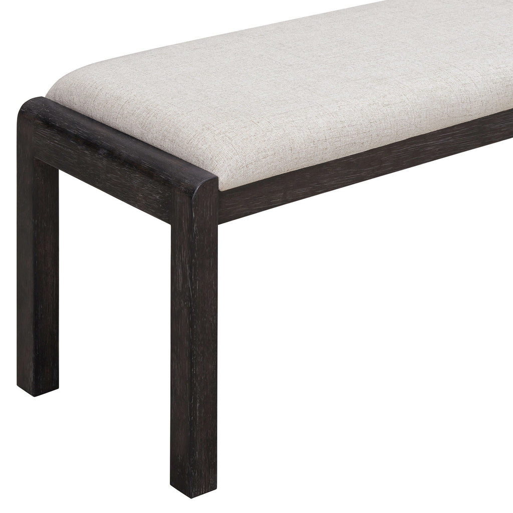Extendable Dining Table Set with 4 Upholstered Chairs and 1 Bench