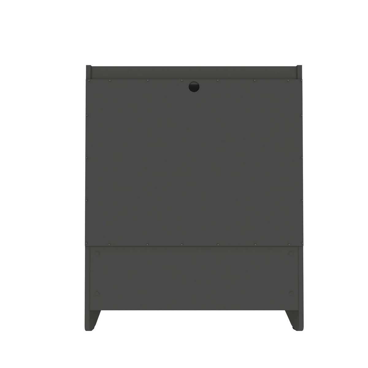 Nightstand with 3 Drawers and Quiet Glide - White or Dark Gray