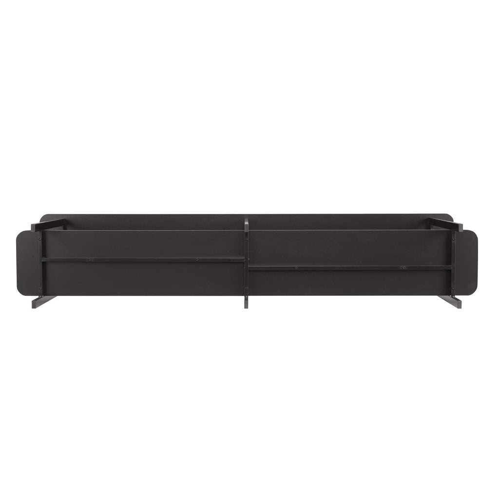 Celine 2 Shelf Console Table with Durable Construction - Gray, White, Black