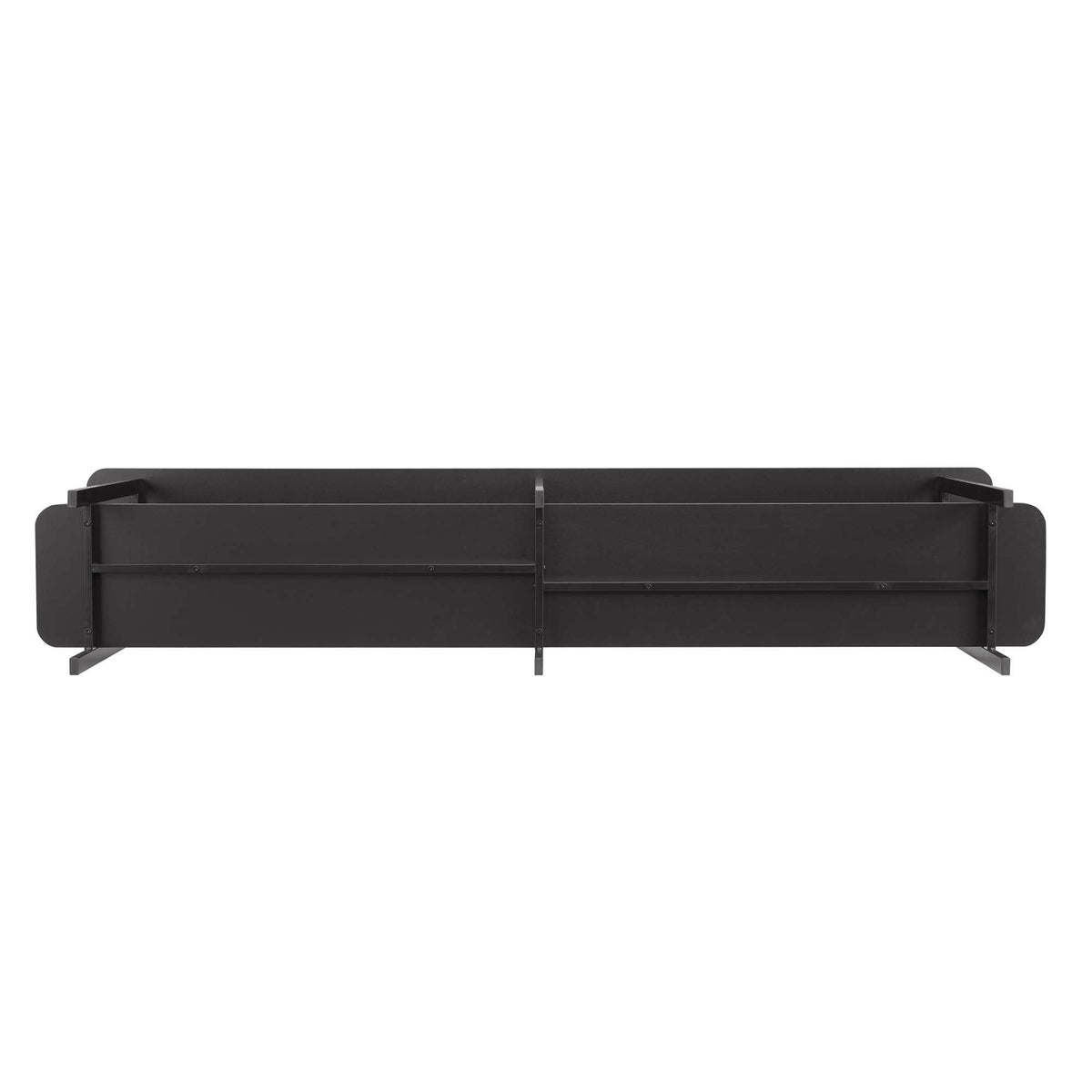 Celine 2 Shelf Console Table with Durable Construction - Gray, White, Black