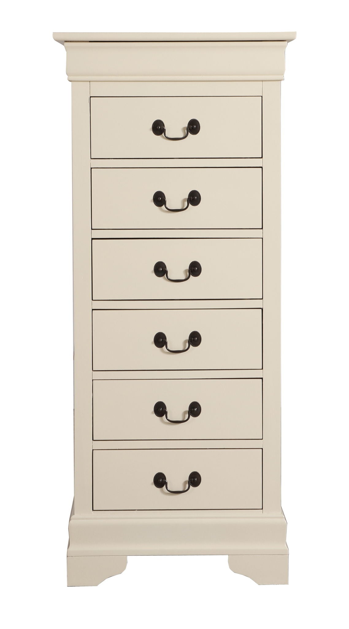 Traditional Style Lingerie Chest with Carved Base - Multiple Colors