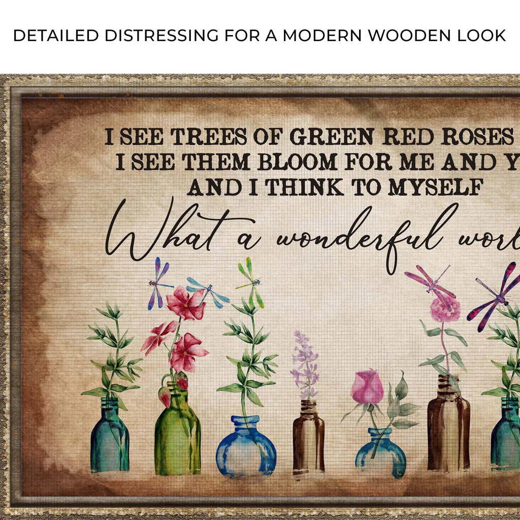 What A Wonderful World Sign X
