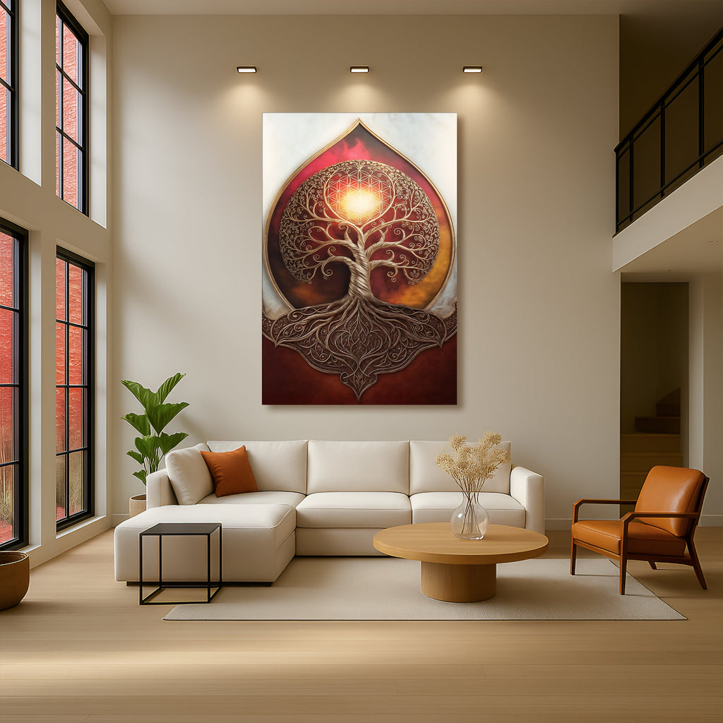 Tree of Life: Sacred Geometry Abstract Wall Art