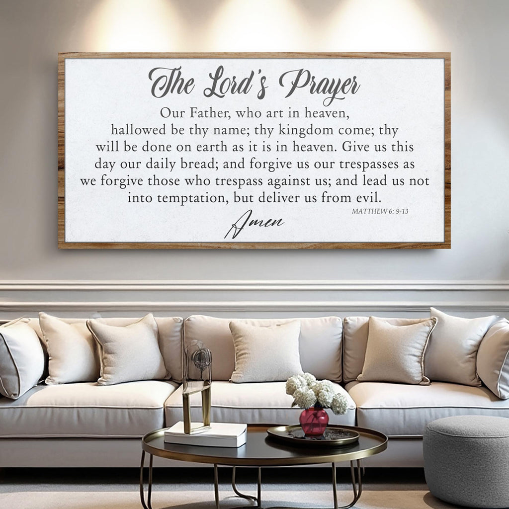 The Lord's Prayer Faith Sign II