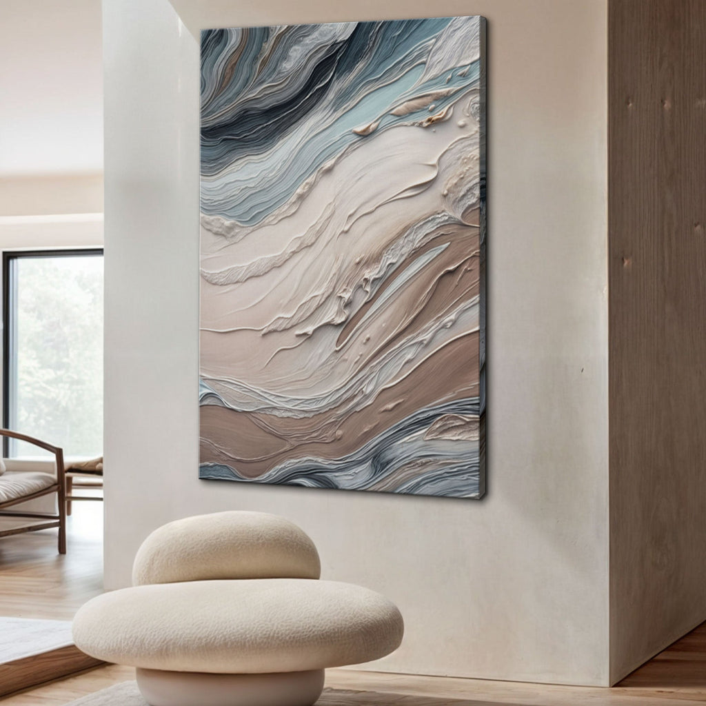 Earth Tone Swirls Wall Art
