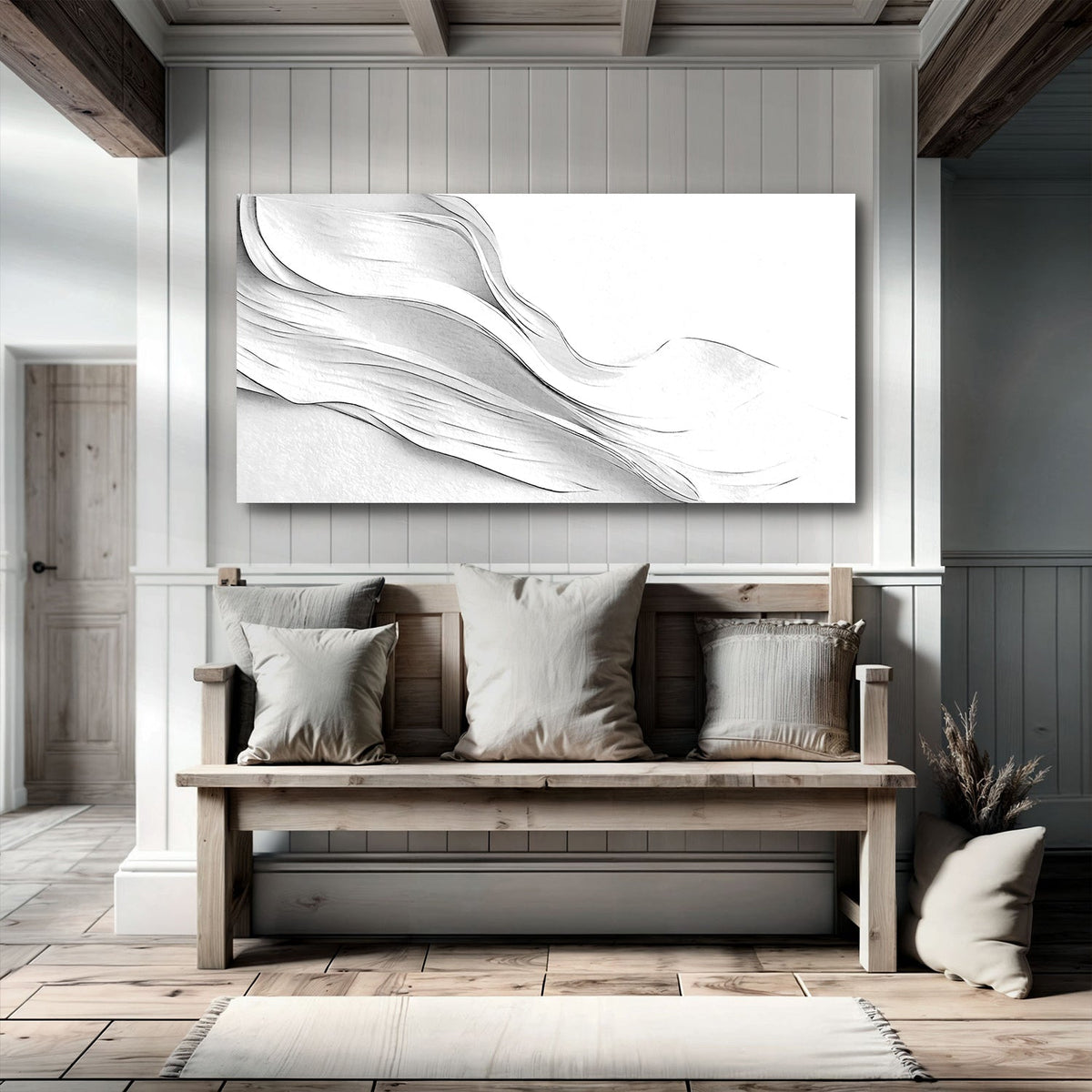 White Minimalist Wall Art