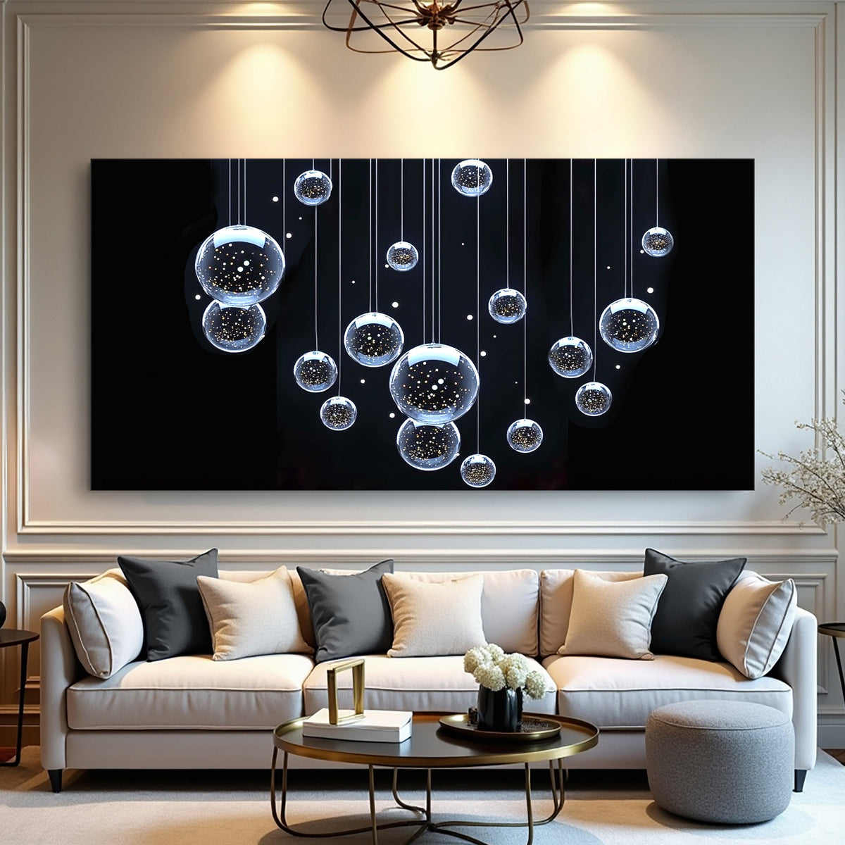 Modern Abstract Bubbles Wall Art