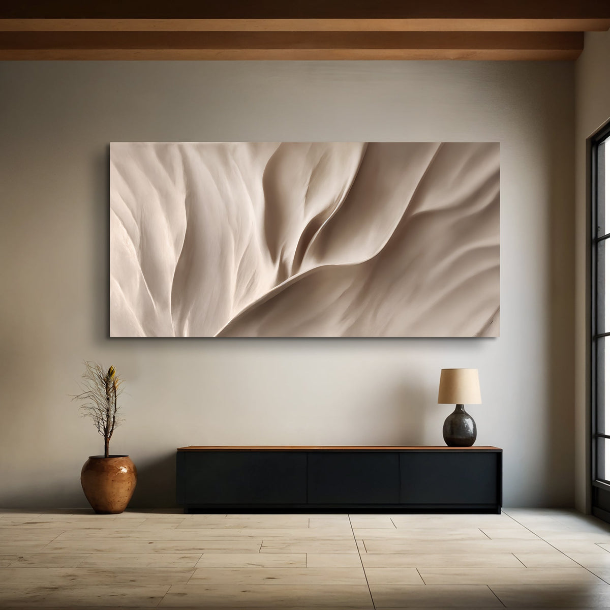 Soft Waves of Elegance Wall Art