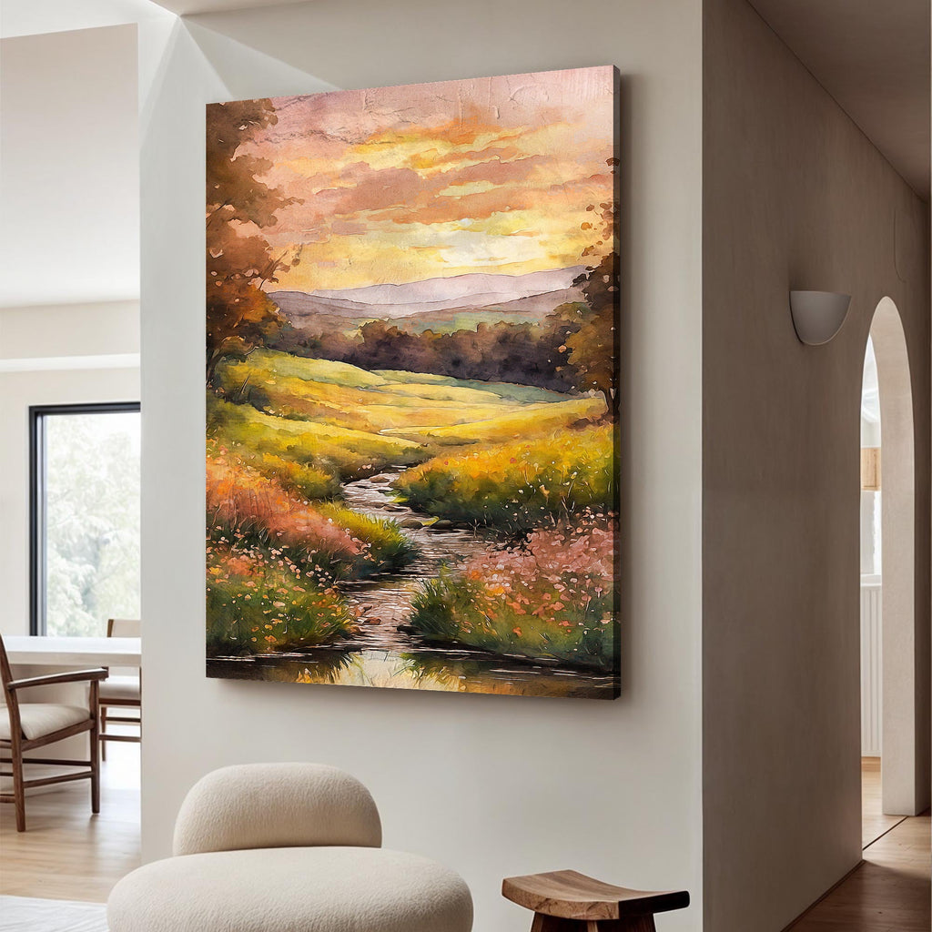 Misty River Wall Art